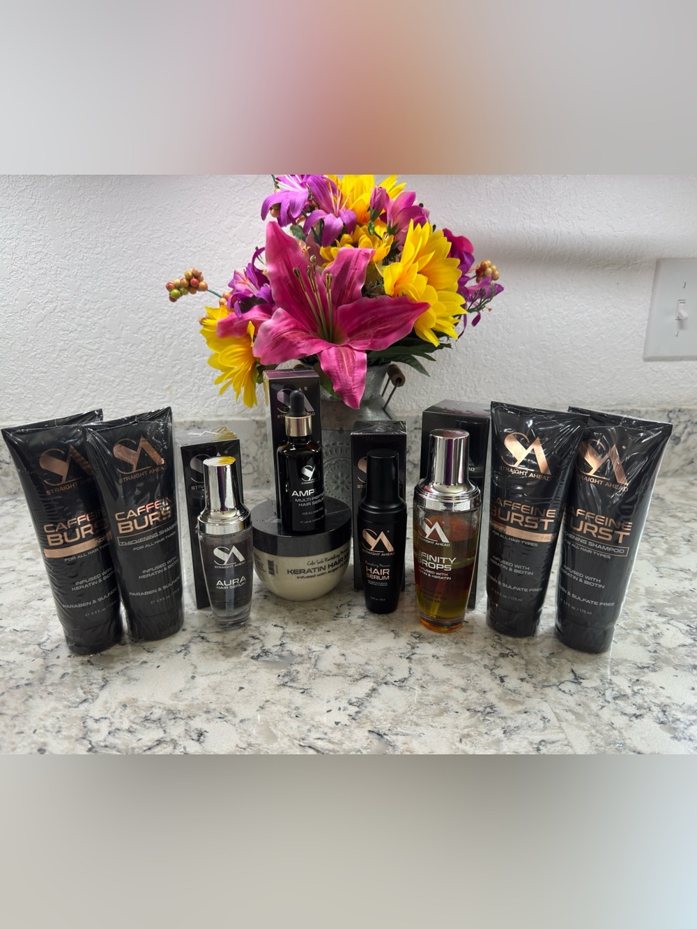 Professional Hair Care Bundle By SA. Shampoo/Conditioner, Serums, Mask